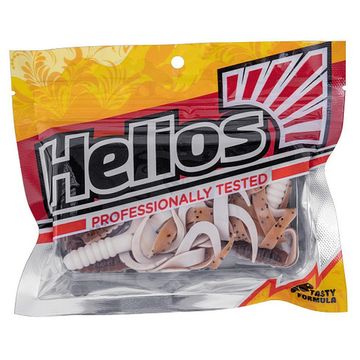 Твистер Helios Credo Four tail 2,35"/6,0 см Rusty & White 10шт. (HS-20-005)