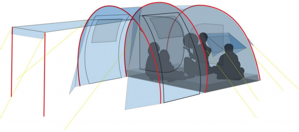 Палатка TANGA 3 (цвет woodland)