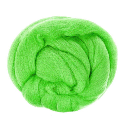 Шерсть для валяния "ПЕХОРКА", полутонкая шерсть 50г, 793 яркий салат