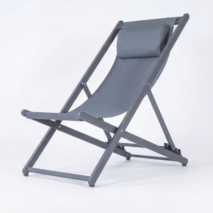 Стул-шезлонг Ideal Patio САНТОНИ складной, серый