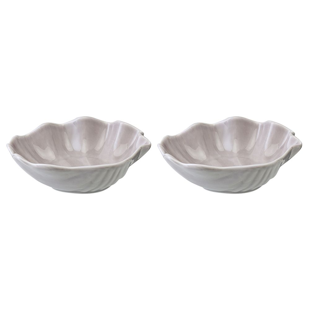 Набор из 2 салатников Cockle серого цвета из коллекции Sea treasures