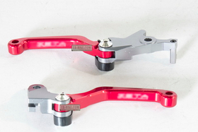 Lever set (clutch+brake). Short levers, 3 fingers lever. Honda CRF250-300-L-M-Rally (no brand)