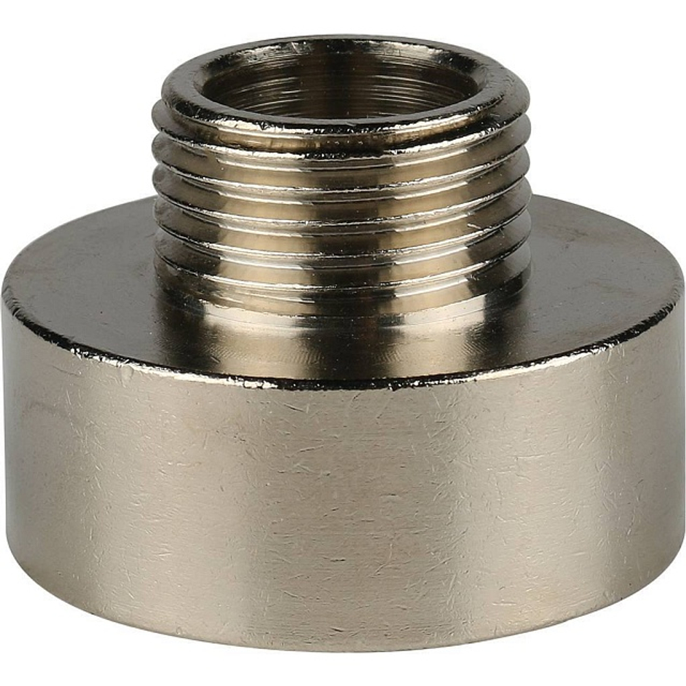 Переход с внутренней резьбы на наружную STOUT SFT 0008 - 1" x 1/2" (латунь никелированная)