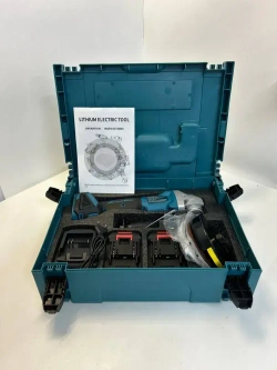 Болгарка аккумуляторная, Ушм с регулировкой оборотов, 125 мм, бесщеточный двигатель, 2 АКБ