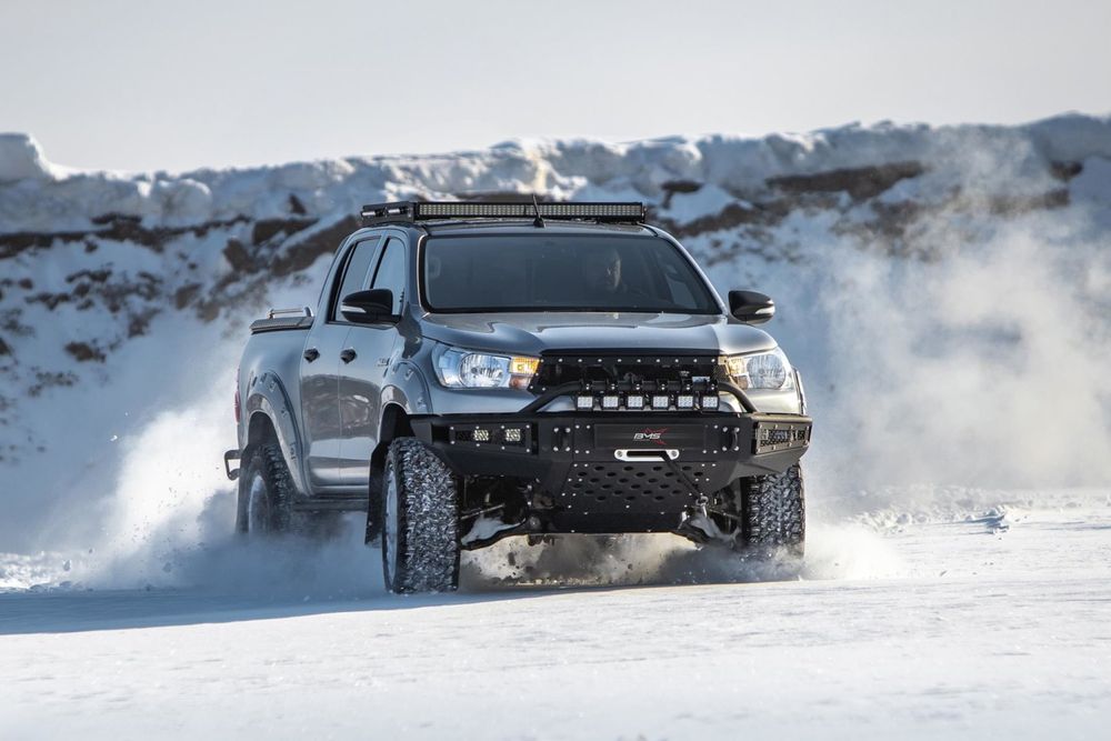 Бампер силовой передний BMS ALFA для Тойота Хайлюкс 2015-2020