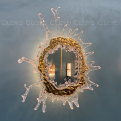 Зеркало Cloyd EVOKE-B Mirror / выс. 65 см - золото (арт.50150)