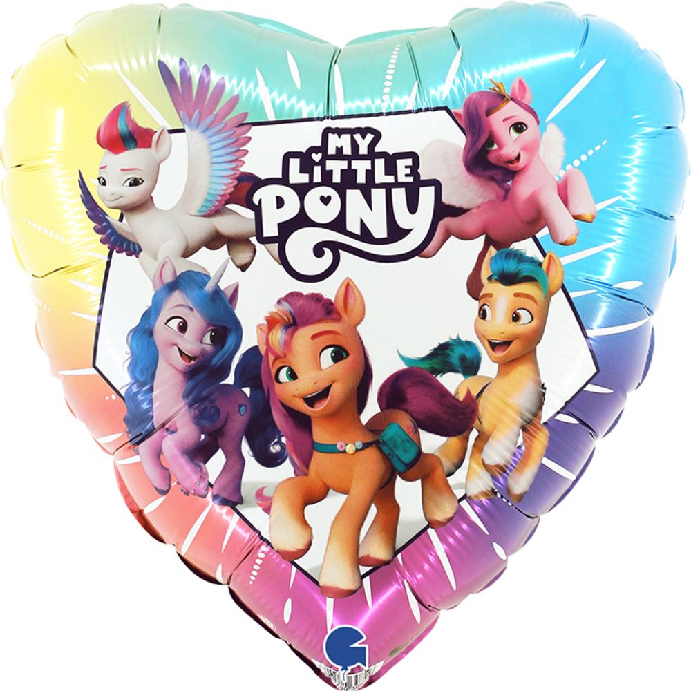 Шар (18&#39;&#39;/46 см) Сердце, My Little Pony, 1 шт.