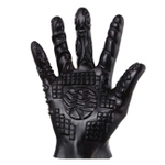 Мягкая черная массажная перчатка для пар ROSYLAND /без коробки/ (Цвет: черный)