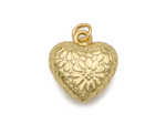 Подвеска "Сердце цветочное" 3D, 17мм