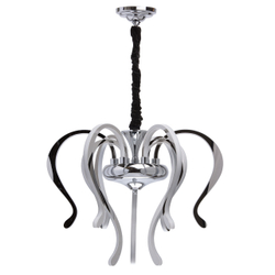 Подвесная светодиодная люстра RegenBogen Платлинг, хром, LED на 111 Вт, 18 кв м