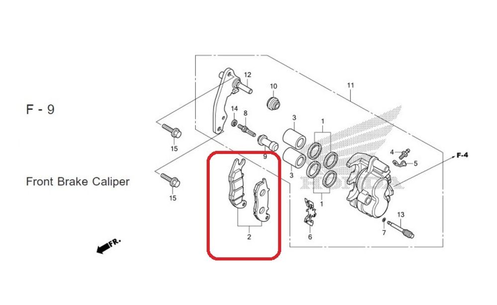 06451-KZZ-901, 06451-KZZ-902. PAD SET, FR.