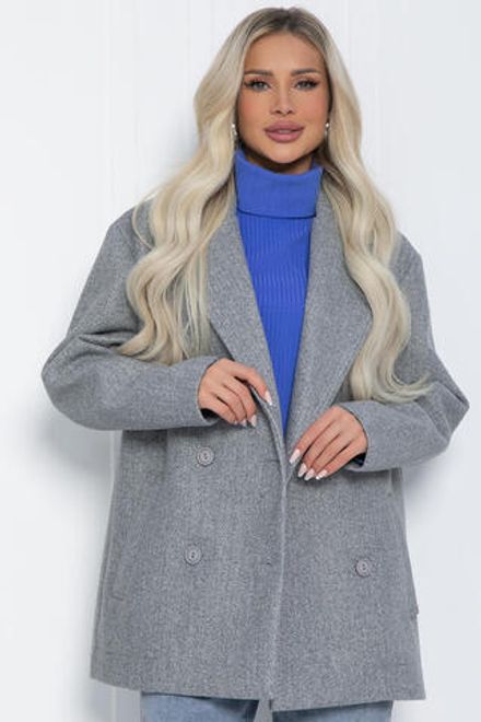 Пальто Я в теме (серое) Б12484-7 LT Collection