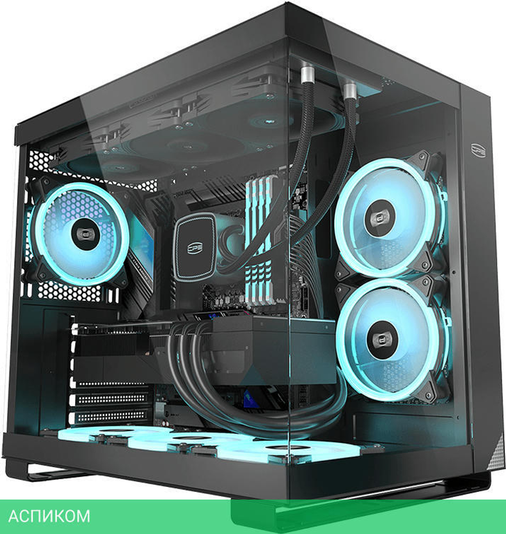 Корпус PCCooler C3 T500 ARGB BK черный без БП (C3-T500BKD6-GL)