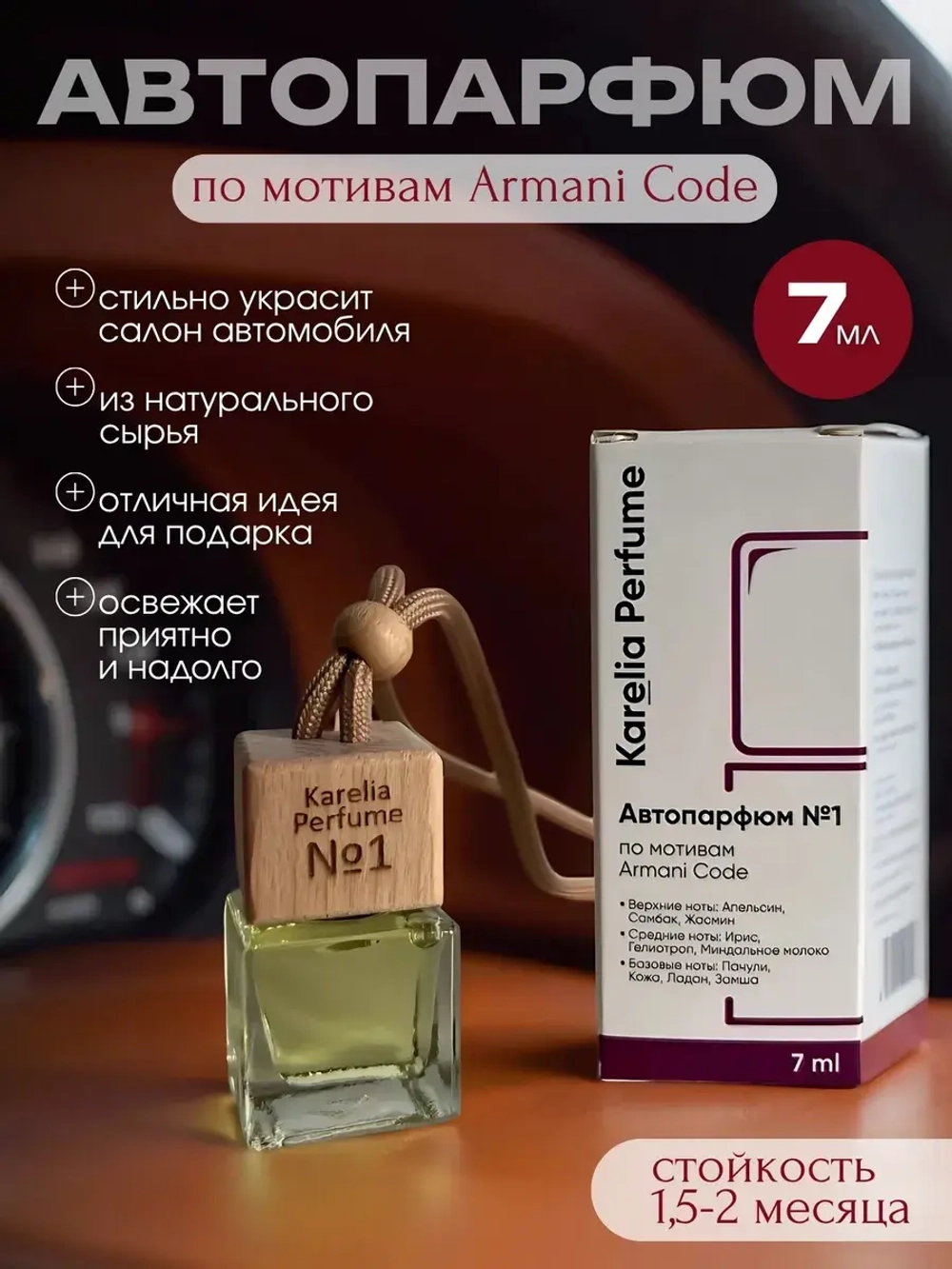 Ароматизатор в машину по мотивам Armani Code