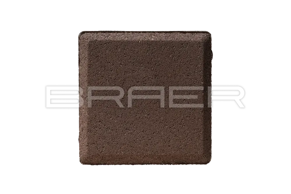 Тротуарная плитка Braer Лувр, Коричневый, 100х100 мм, 60 мм