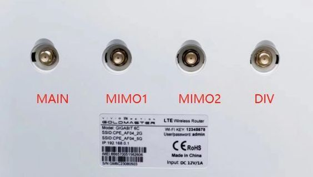 GM Комплект 4G - 700/2700: Gold Master 6C + MIMO антенна + кабельная сборка
