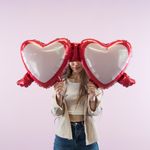 Шар (43''/109 см) Сердце, Солнечные очки, 1 шт.