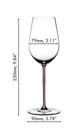 Fatto a Mano - Фужер Riesling/Zinfandel 395 мл хрустальное стекло с сиреневой ножкой (stemglass)