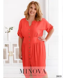 Платье 129-коралловый Minova
