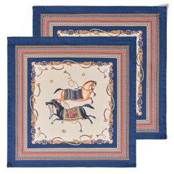 НАБОР САЛФЕТОК 2 ШТ "PASSAGE",40Х40СМ, 100% ХЛОПОК,БЕЖЕВЫЙ,ТВИЛ