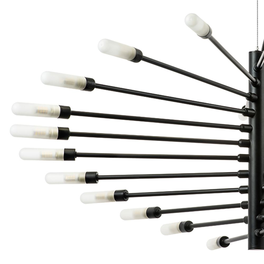 733247 Люстра RAGNO 24х40W G9 ЧЕРНЫЙ МАТОВЫЙ