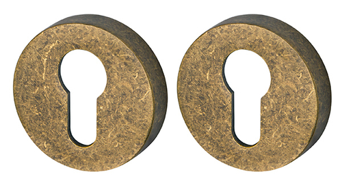 Накладка на цилиндр круглая Армадилло ET URB OB-13, цвет бронза античная/2 шт (гарантия - 5 лет)