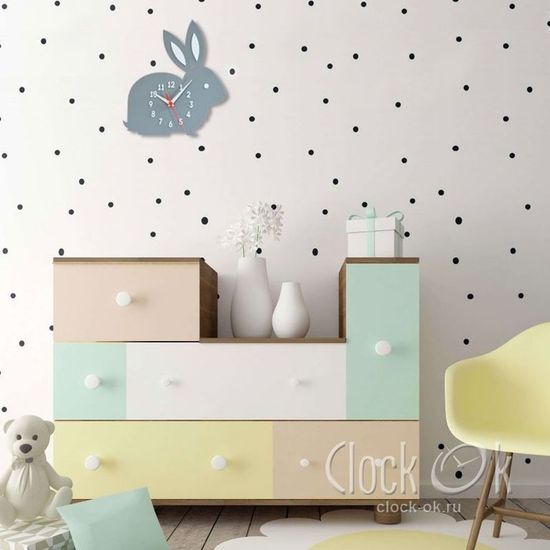Настенные часы Зайчик