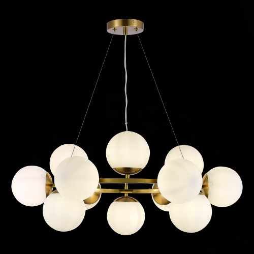 SLE1191-203-12 Светильник подвесной Золотистый/Белый E27 12*60W