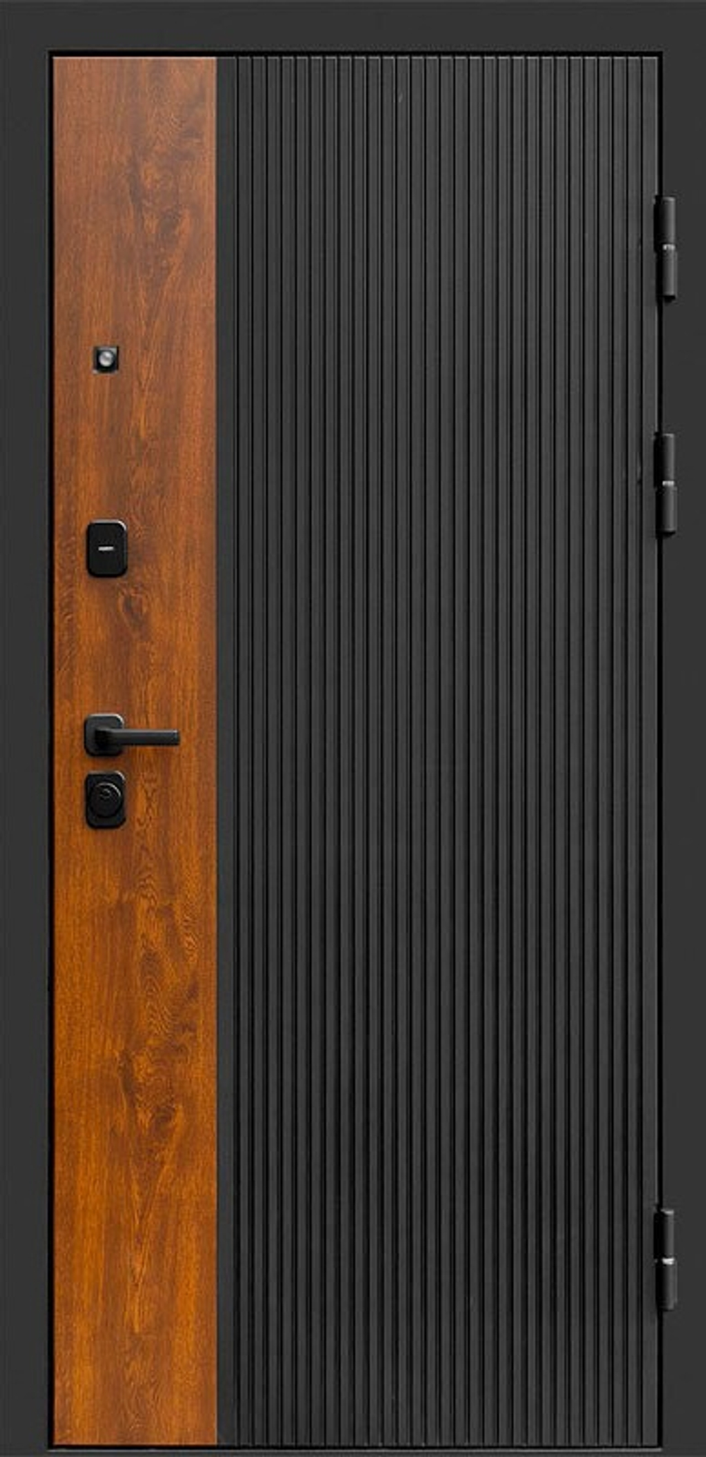 Стильная металлическая входная дверь для дома и квартиры - 1128