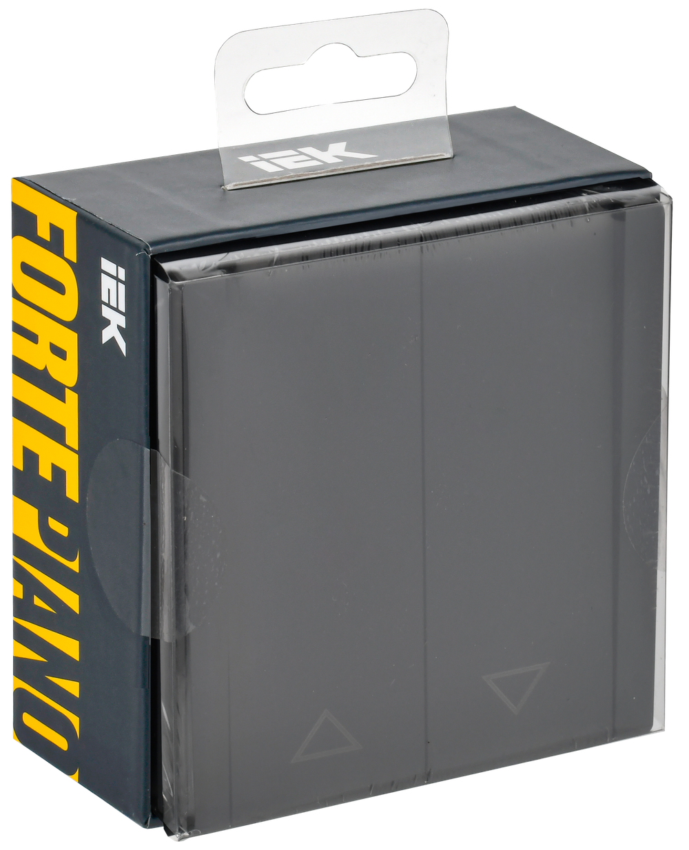 FORTE&PIANO Выключатель жалюзи 10А FP111 черный IEK