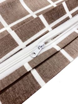 Постельное белье поплин Сказка "Анна/Анна (компаньон)" семейное Наволочка 50х70 см 2 шт Простынь на резинке 160x200 см Пододеяльник 145x215 см 2шт