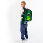 Ранец BRAUBERG PREMIUM, 2 отделения, с брелоком, "Digital spider", LED-ЛАМПОЧКИ, 38х29х16 см, 273101