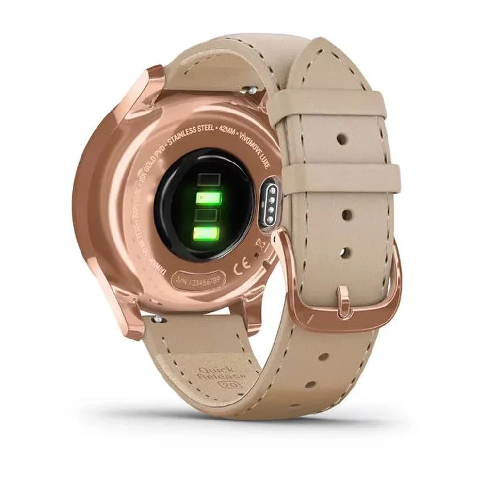 Часы для фитнеса Garmin vivomove Luxe розовое золото PVD 18K, 010-02241-21