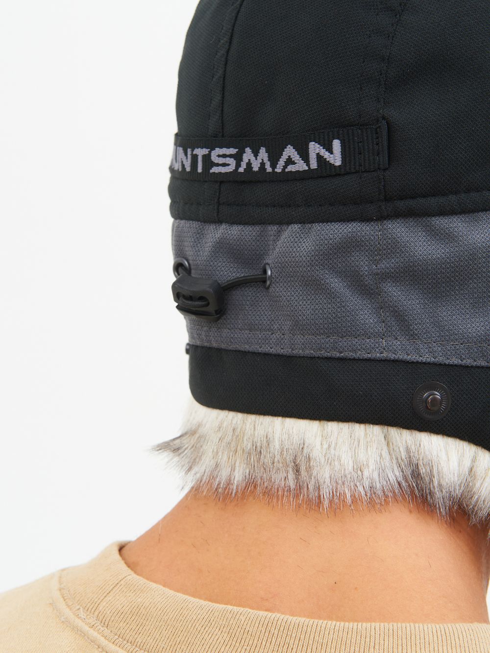 Шапка ушанка зимняя Горка-Люкс ткань Исландия цвет Серый