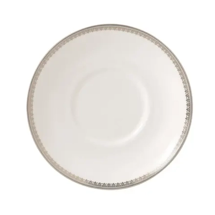 Wedgwood Блюдце для кофейной чашки Vera Wang Lace Platinum 12,5 см