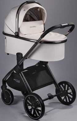 Детская коляска AmaroBaby Motus Premium Ecco 3 в 1 молочный