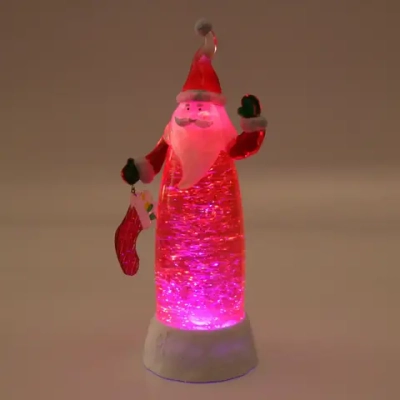 Сувенир с подсветкой «Дед Мороз с подарком» 28.5см