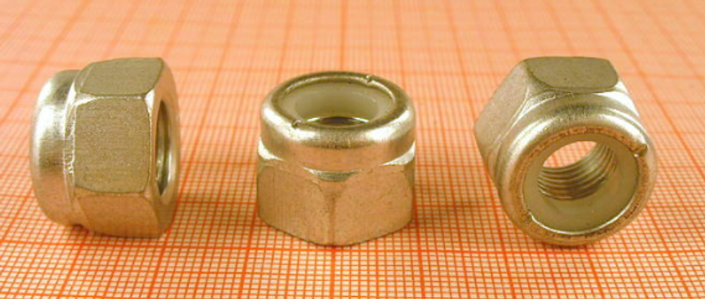 Гайка 12х1.25 с нейлоновым кольцом (РЗИ)  (уп25\50шт) 00001=0061050=119