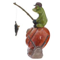 GAEM Фигурка декоративная "Лягушка на улитке", L12,5 W7 H11,5 см