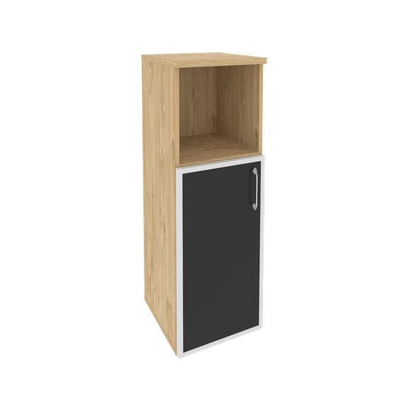 Оникс Шкаф средний узкий левый O.SU-2.2 R (L) black  400*420*1207