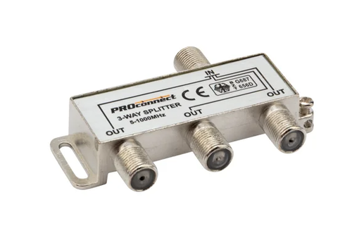 Делитель на 3TV F разъём 5-1000 МГц PROCONNECT 05-6022