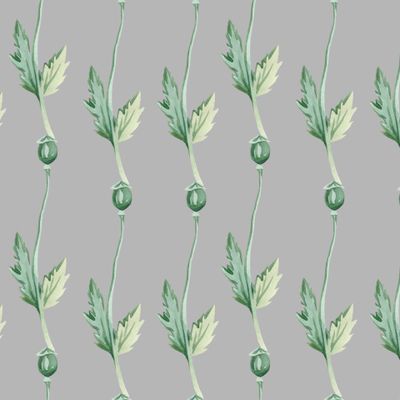 Бесшовный принт c маками