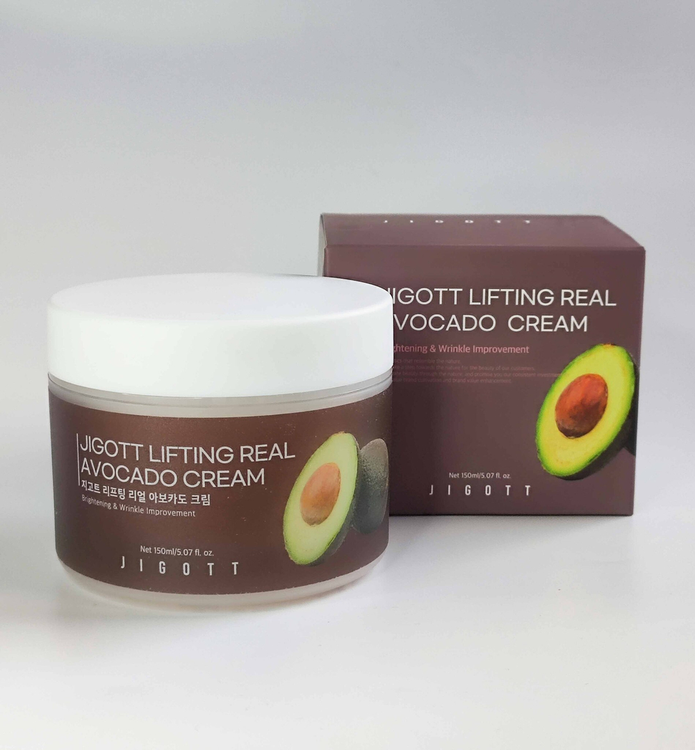 Jigott Крем-лифтинг для лица с авокадо Lifting Real Avokado Cream 150 мл