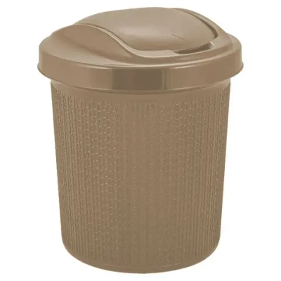 Контейнер для мусора Ajur 12 л кофейный (комплект 8 шт)