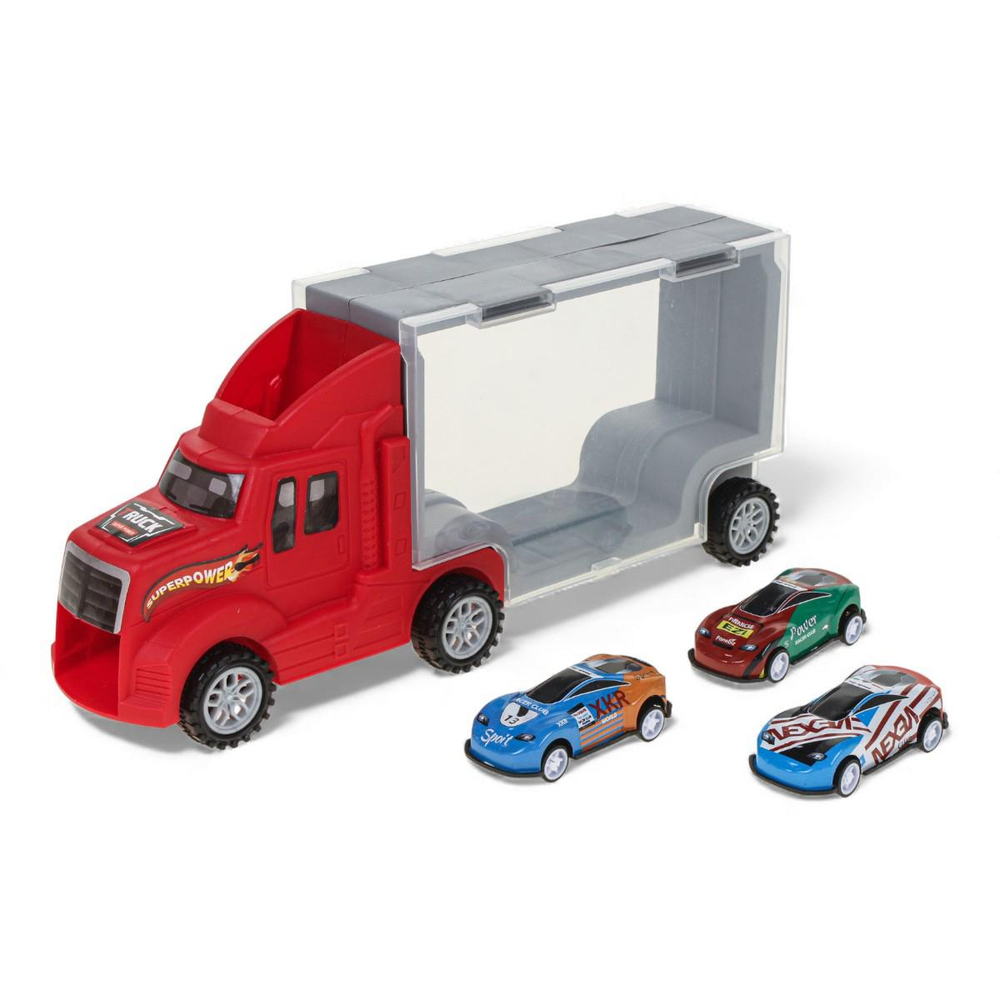 Автовоз +3 машинки, в ассорт. коробка F3555-19