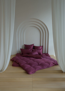 Наволочки 2шт 70х70 German Grass Purple Brilliant бордовые