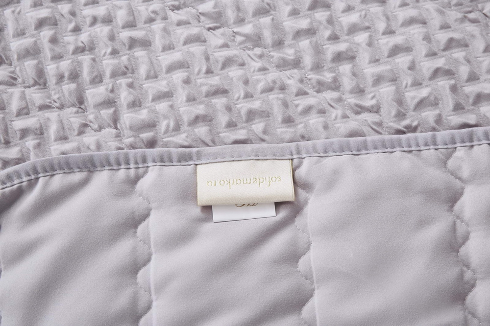 Покрывало 230х250 и 2 наволочки 50х70 Sofi De MarkO Ирма серое