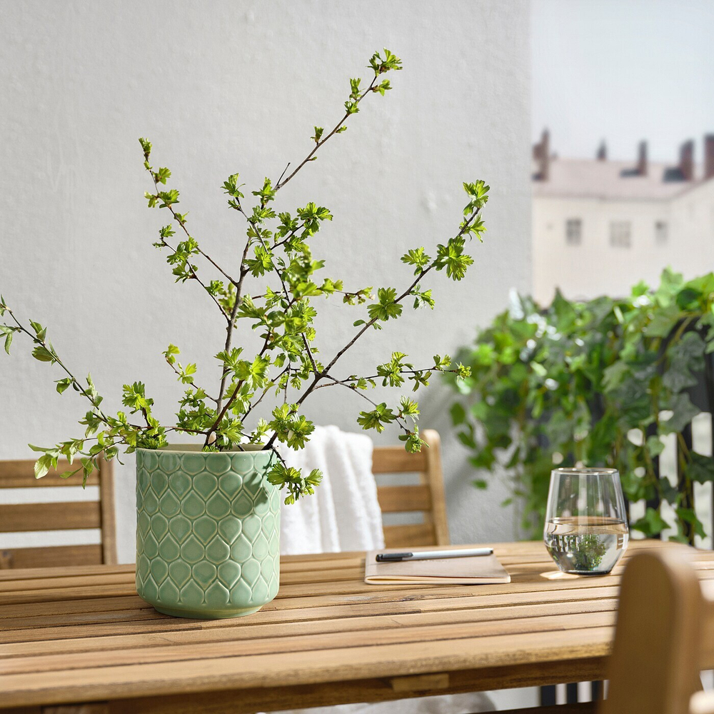 Ваза IKEA KRYPIDEGRAN (КРИПИДЕГРАН), Зеленый, 15 см