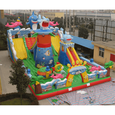 Коммерческий надувной батут "На морском дне" 20*10*7 м