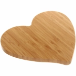 Поднос бамбуковый для подачи блюд «SHEF» 21*22,5см Сердце